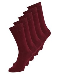 dunkelrote Socken von Zalando Essentials