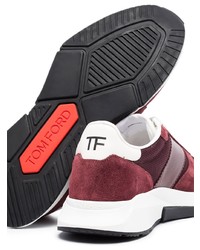 dunkelrote Sportschuhe von Tom Ford