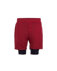 dunkelrote Sportshorts von super natural