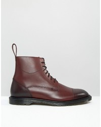 dunkelrote Stiefel von Dr. Martens