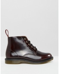 dunkelrote Stiefel von Dr. Martens