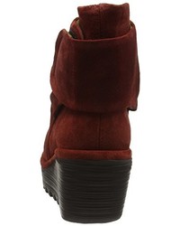 dunkelrote Stiefel von Fly London