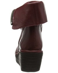 dunkelrote Stiefel von Fly London