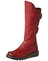 dunkelrote Stiefel von Fly London