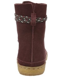 dunkelrote Stiefel von Laidback London