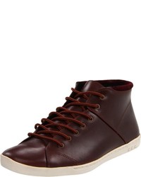 dunkelrote Stiefel von Swear London