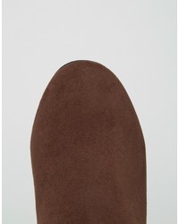 dunkelrote Stiefeletten von Asos