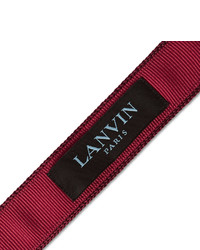 dunkelrote Strick Krawatte von Lanvin