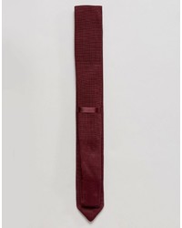 dunkelrote Strick Krawatte von Asos