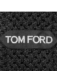 dunkelrote Strick Seidekrawatte von Tom Ford