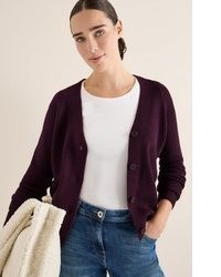 dunkelrote Strick Strickjacke von Cecil