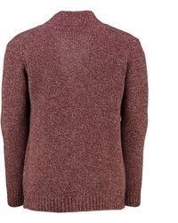 dunkelrote Strick Strickjacke von MAERZ Muenchen
