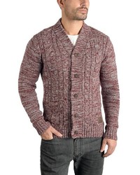 dunkelrote Strickjacke von Solid