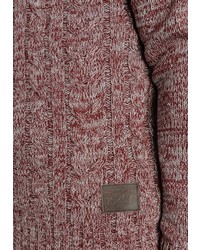 dunkelrote Strickjacke von Solid