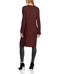 dunkelrote Strickjacke von Vero Moda