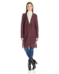 dunkelrote Strickjacke von Vero Moda