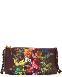 dunkelrote Taschen mit Blumenmuster