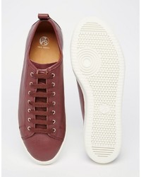 dunkelrote Turnschuhe von Paul Smith