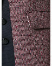 dunkelrote Tweed-Jacke von Veronica Beard