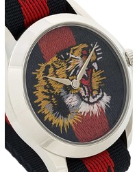 dunkelrote Uhr von Gucci