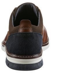 dunkelrote Wildleder Brogues von Rieker