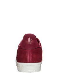 dunkelrote Wildleder niedrige Sneakers von adidas Originals