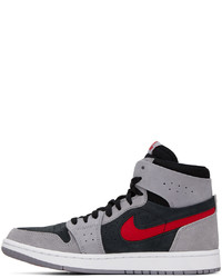 dunkelrote Wildleder Sportschuhe von NIKE JORDAN