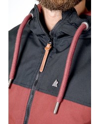 dunkelrote Windjacke von Alife and Kickin