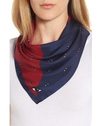 dunkelroter bedruckter Bandana