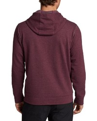 dunkelroter bedruckter Pullover mit einem Kapuze von Eddie Bauer