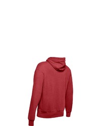 dunkelroter bedruckter Pullover mit einem Kapuze von Under Armour