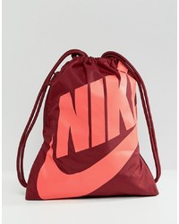 dunkelroter bedruckter Rucksack von Nike