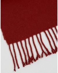 dunkelroter geflochtener Schal von Asos