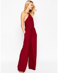 dunkelroter Jumpsuit von Asos