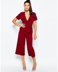 dunkelroter Jumpsuit von Missguided