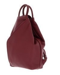 dunkelroter Leder Rucksack von Picard