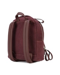 dunkelroter Leder Rucksack von Valas