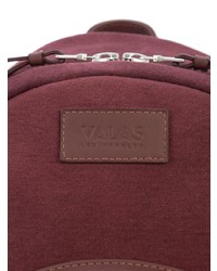 dunkelroter Leder Rucksack von Valas