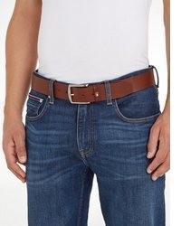 dunkelroter Ledergürtel von Tommy Hilfiger