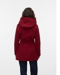 dunkelroter Mantel von Vero Moda