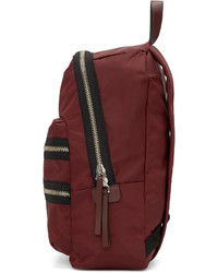 dunkelroter Nylon Rucksack von Marc Jacobs