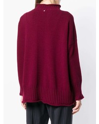 dunkelroter Oversize Pullover von Lorena Antoniazzi