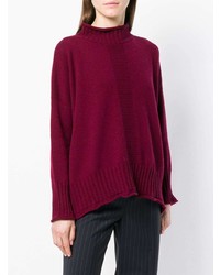 dunkelroter Oversize Pullover von Lorena Antoniazzi