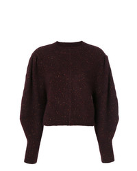 dunkelroter Oversize Pullover von Isabel Marant