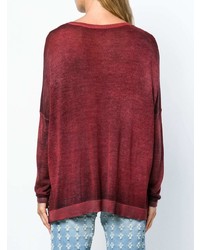 dunkelroter Oversize Pullover von Avant Toi