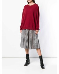 dunkelroter Oversize Pullover von P.A.R.O.S.H.