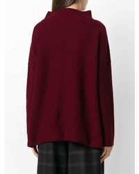 dunkelroter Oversize Pullover von Daniela Gregis