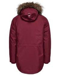 dunkelroter Parka von ONLY & SONS