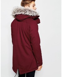 dunkelroter Parka von NATIVE YOUTH