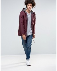 dunkelroter Parka von Minimum